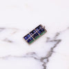 Vintage Art Deco Sterling Silver Rectangle Shaped Sapphire and Emerald Rhinestone Brooch by Vintage Meet Modern - Vintage Meet Modern Vintage Jewelry - Chicago, Illinois - #oldhollywoodglamour #vintagemeetmodern #designervintage #jewelrybox #antiquejewelry #vintagejewelry