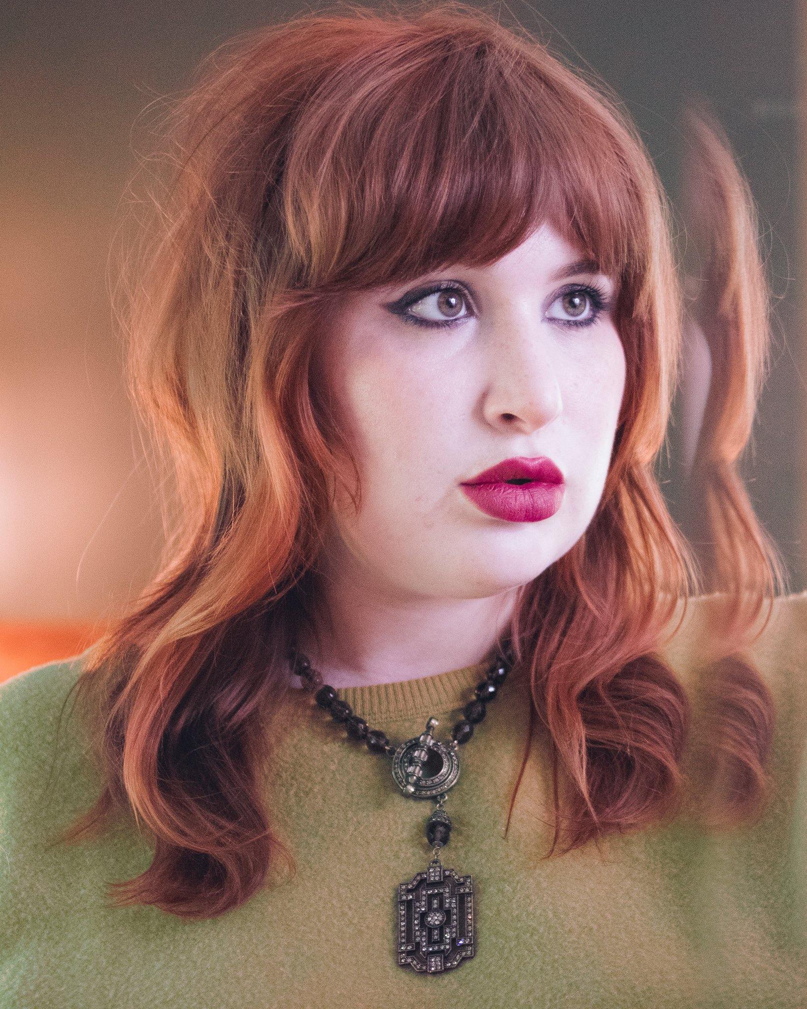 Vintage Smokey Crystal Beaded Necklace with Art Deco Pendant by Unsigned Beauty - Vintage Meet Modern Vintage Jewelry - Chicago, Illinois - #oldhollywoodglamour #vintagemeetmodern #designervintage #jewelrybox #antiquejewelry #vintagejewelry