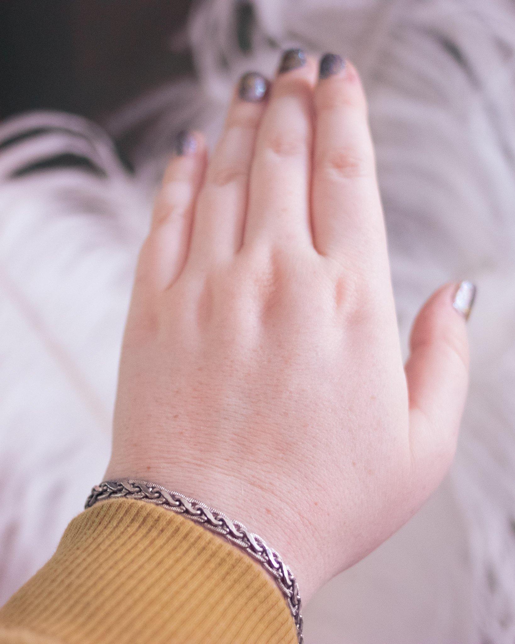 Vintage Sterling Silver Flat Link Braided Bracelet by Sterling Silver - Vintage Meet Modern Vintage Jewelry - Chicago, Illinois - #oldhollywoodglamour #vintagemeetmodern #designervintage #jewelrybox #antiquejewelry #vintagejewelry