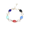 Vintage 1950s Semi-Precious Gemstone Scarab Bracelet by Vintage Meet Modern - Vintage Meet Modern Vintage Jewelry - Chicago, Illinois - #oldhollywoodglamour #vintagemeetmodern #designervintage #jewelrybox #antiquejewelry #vintagejewelry