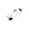 Vintage Gemstone Scarab Bracelet with Agate, Rose Quartz, Carnelian, Jade, and Onyx by Unsigned Beauty - Vintage Meet Modern Vintage Jewelry - Chicago, Illinois - #oldhollywoodglamour #vintagemeetmodern #designervintage #jewelrybox #antiquejewelry #vintagejewelry