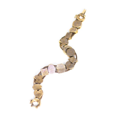 Vintage Victorian Revival Slide Charm Bracelet by Unsigned Beauty - Vintage Meet Modern Vintage Jewelry - Chicago, Illinois - #oldhollywoodglamour #vintagemeetmodern #designervintage #jewelrybox #antiquejewelry #vintagejewelry