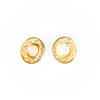 Vintage Round Pearl and Gold Statement Earrings by Unsigned Beauty - Vintage Meet Modern Vintage Jewelry - Chicago, Illinois - #oldhollywoodglamour #vintagemeetmodern #designervintage #jewelrybox #antiquejewelry #vintagejewelry