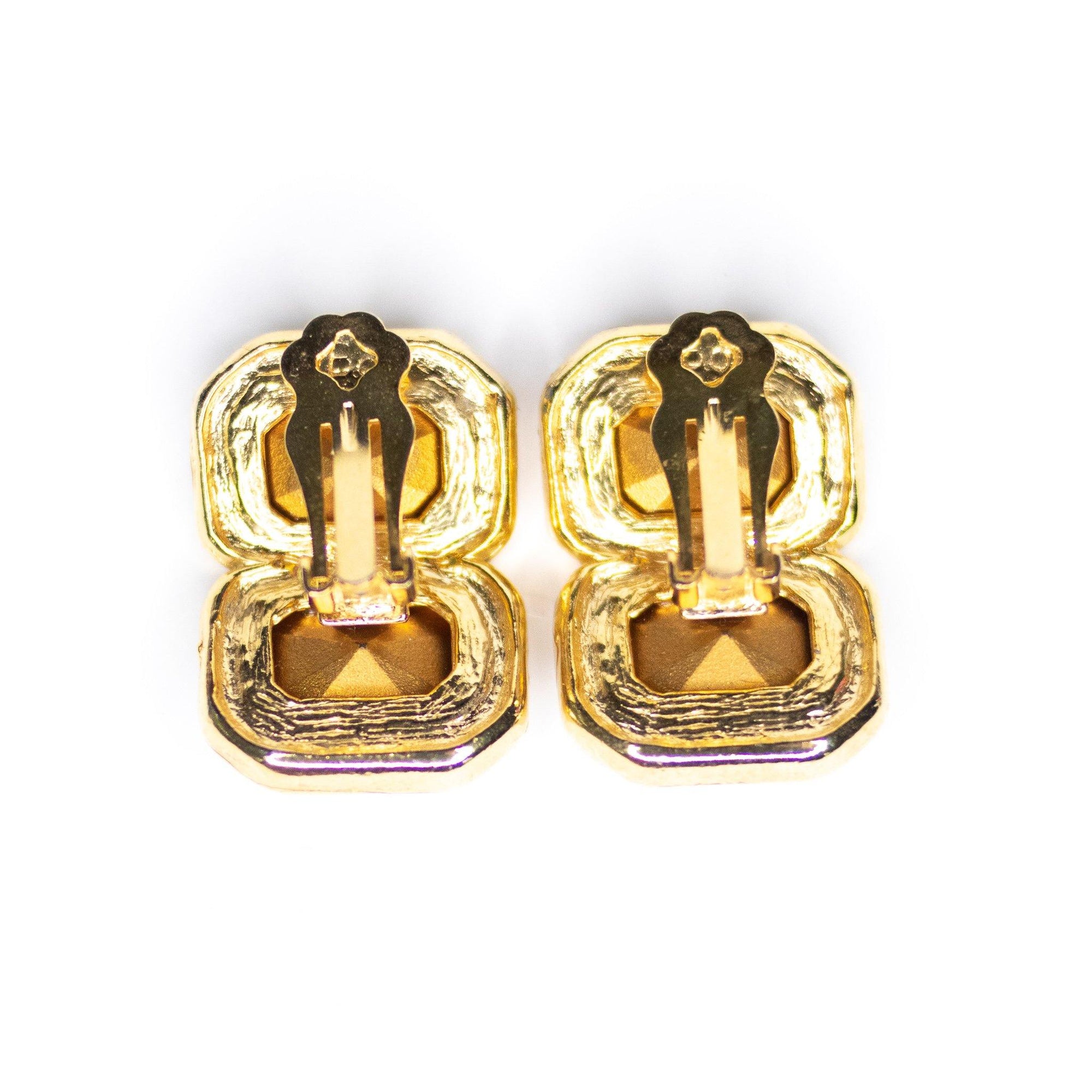 Vintage Sapphire Blue and Diamante Crystal Statement Earring by Vintage Meet Modern - Vintage Meet Modern Vintage Jewelry - Chicago, Illinois - #oldhollywoodglamour #vintagemeetmodern #designervintage #jewelrybox #antiquejewelry #vintagejewelry