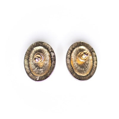Vintage Oval Pearl and Gold Earrings by Unsigned Beauty - Vintage Meet Modern Vintage Jewelry - Chicago, Illinois - #oldhollywoodglamour #vintagemeetmodern #designervintage #jewelrybox #antiquejewelry #vintagejewelry