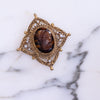 Vintage Florenza Cameo Tortoise with Faux Pearls by Florenza - Vintage Meet Modern Vintage Jewelry - Chicago, Illinois - #oldhollywoodglamour #vintagemeetmodern #designervintage #jewelrybox #antiquejewelry #vintagejewelry