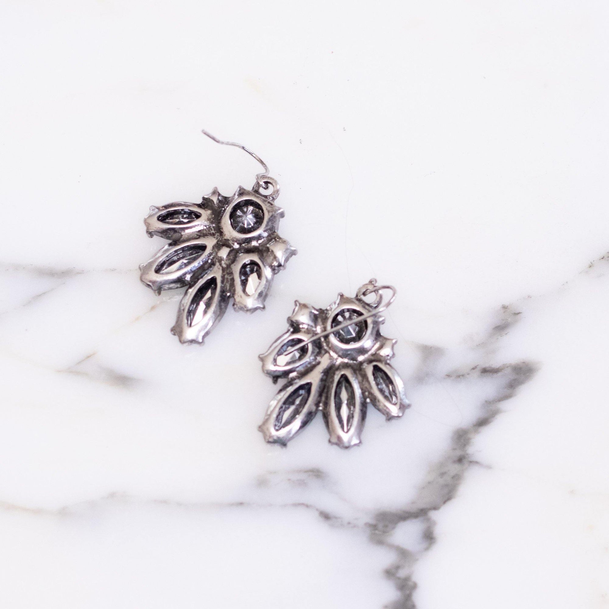 Sparkling Rhinestone Earrings by Vintage Meet Modern - Vintage Meet Modern Vintage Jewelry - Chicago, Illinois - #oldhollywoodglamour #vintagemeetmodern #designervintage #jewelrybox #antiquejewelry #vintagejewelry