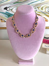 Vintage 1950s Blue Rhinestone Necklace by Unsigned Beauty - Vintage Meet Modern Vintage Jewelry - Chicago, Illinois - #oldhollywoodglamour #vintagemeetmodern #designervintage #jewelrybox #antiquejewelry #vintagejewelry