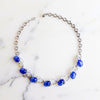 Vintage Lisner Blue Moonglow Necklace by Vintage Meet Modern - Vintage Meet Modern Vintage Jewelry - Chicago, Illinois - #oldhollywoodglamour #vintagemeetmodern #designervintage #jewelrybox #antiquejewelry #vintagejewelry