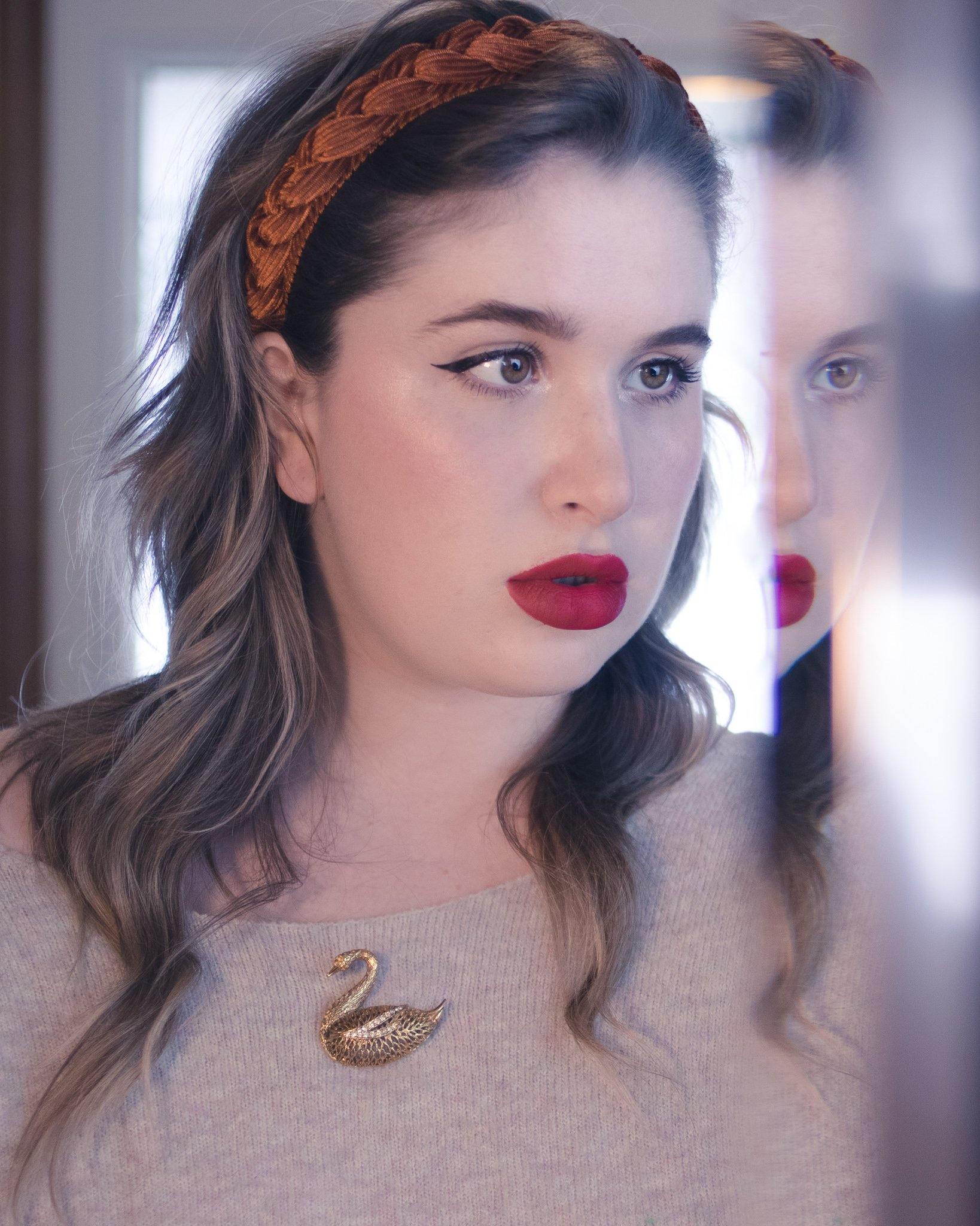 Vintage Gold Swan Brooch with Rhinestones by 1960s - Vintage Meet Modern Vintage Jewelry - Chicago, Illinois - #oldhollywoodglamour #vintagemeetmodern #designervintage #jewelrybox #antiquejewelry #vintagejewelry