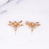 Vintage Savvy by Swarovski Clear Bezel Set Crystal Flower Earrings by Vintage Meet Modern  - Vintage Meet Modern Vintage Jewelry - Chicago, Illinois - #oldhollywoodglamour #vintagemeetmodern #designervintage #jewelrybox #antiquejewelry #vintagejewelry