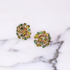 Vintage Shade of Green Starburst Pinwheel Rhinestone Earrings by Vintage Meet Modern  - Vintage Meet Modern Vintage Jewelry - Chicago, Illinois - #oldhollywoodglamour #vintagemeetmodern #designervintage #jewelrybox #antiquejewelry #vintagejewelry