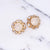 Vintage Gold Dome Scroll Crystal Rhinestone Statement Earrings