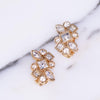 Vintage 1980s Swarovski Crystal Earrings with Gold Plate Detailing by Swarovski - Vintage Meet Modern Vintage Jewelry - Chicago, Illinois - #oldhollywoodglamour #vintagemeetmodern #designervintage #jewelrybox #antiquejewelry #vintagejewelry