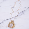 Vintage Zoe Coste Gold Wreath Necklace with Crystals by Vintage Meet Modern - Vintage Meet Modern Vintage Jewelry - Chicago, Illinois - #oldhollywoodglamour #vintagemeetmodern #designervintage #jewelrybox #antiquejewelry #vintagejewelry