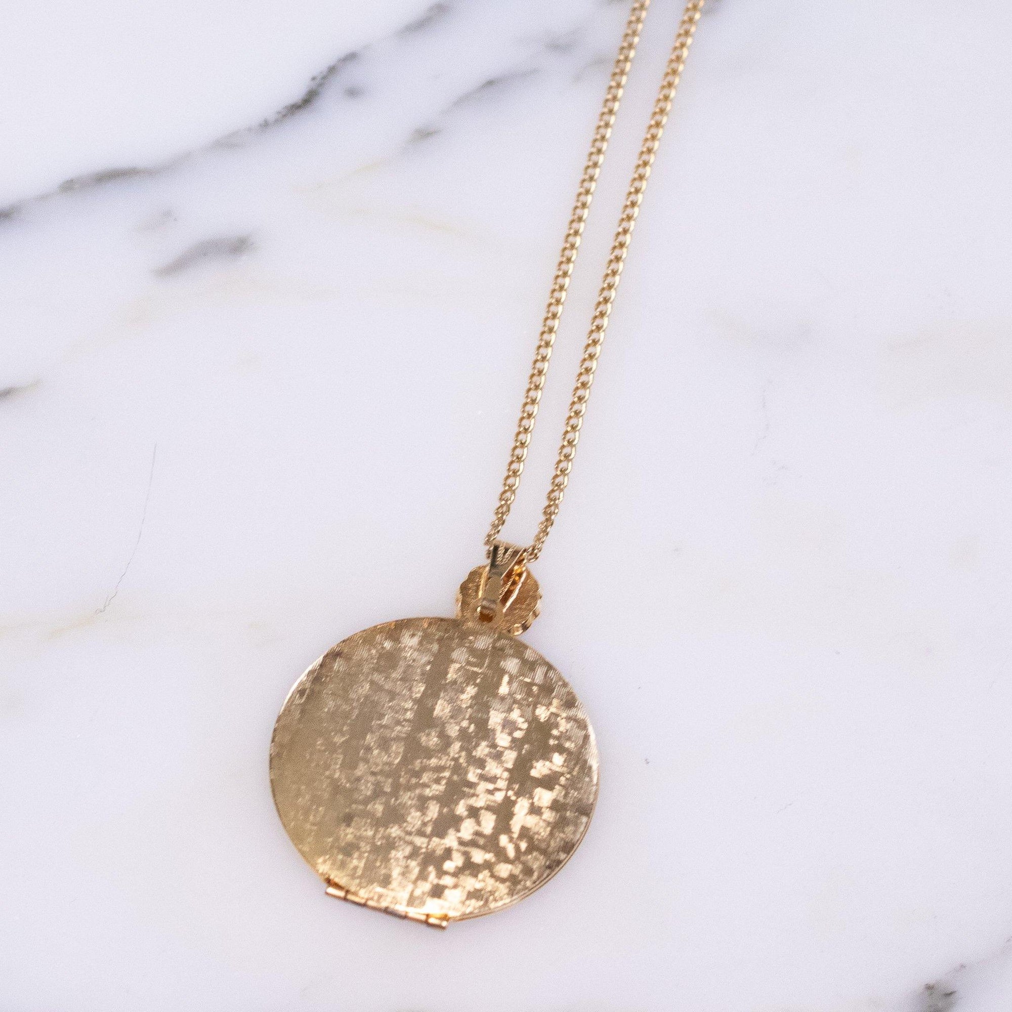 Vintage 1950s Florenza Necklace with Working Red Enamel Locket by Florenza - Vintage Meet Modern Vintage Jewelry - Chicago, Illinois - #oldhollywoodglamour #vintagemeetmodern #designervintage #jewelrybox #antiquejewelry #vintagejewelry