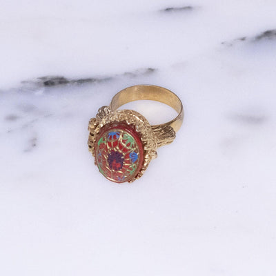 Vintage Moroccan Style Poison Locket Ring by Vintage Meet Modern  - Vintage Meet Modern Vintage Jewelry - Chicago, Illinois - #oldhollywoodglamour #vintagemeetmodern #designervintage #jewelrybox #antiquejewelry #vintagejewelry