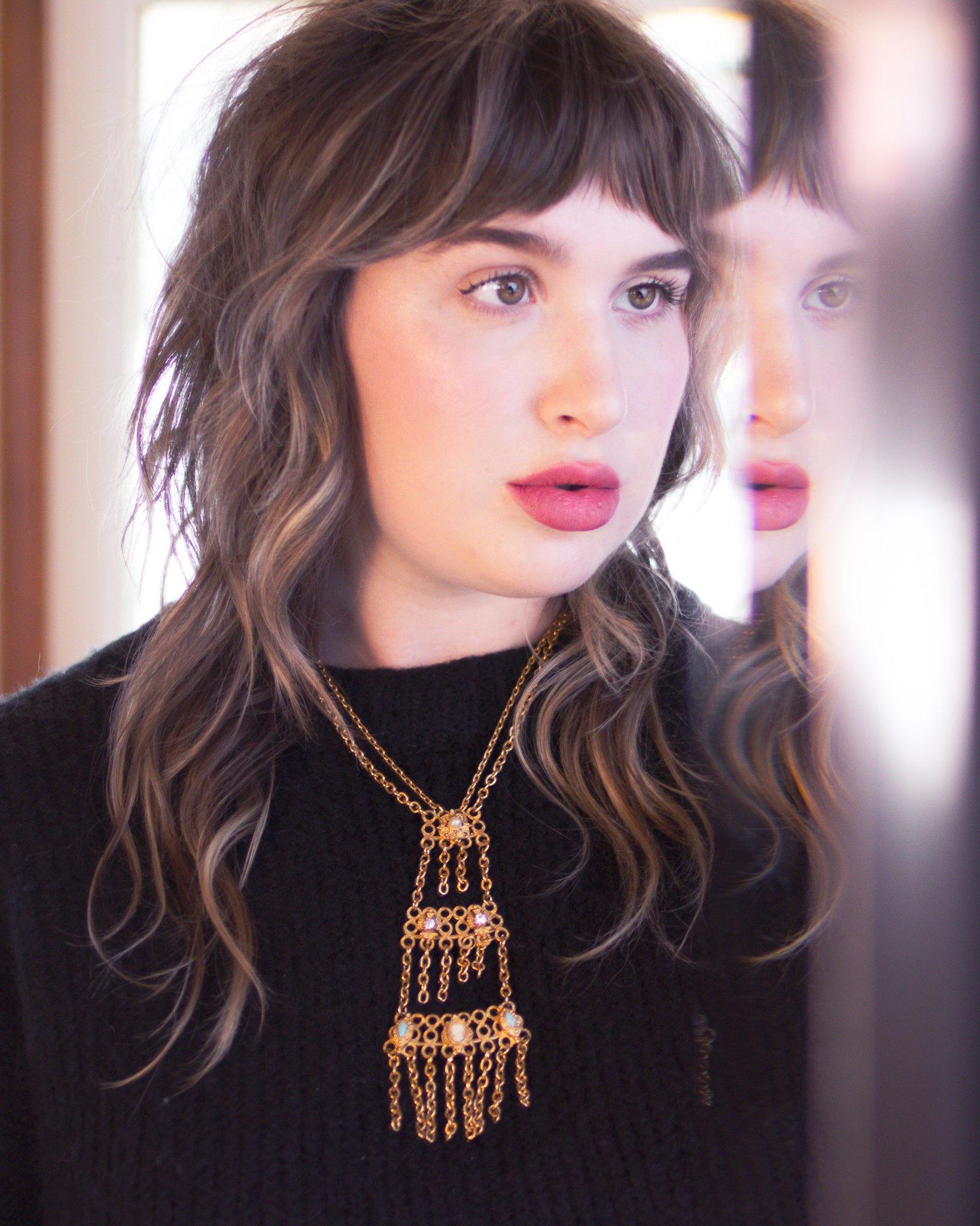 Florenza Tassel Necklace by Florenza - Vintage Meet Modern Vintage Jewelry - Chicago, Illinois - #oldhollywoodglamour #vintagemeetmodern #designervintage #jewelrybox #antiquejewelry #vintagejewelry