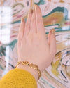 Vintage Monet Gold Scroll Bracelet by Monet - Vintage Meet Modern Vintage Jewelry - Chicago, Illinois - #oldhollywoodglamour #vintagemeetmodern #designervintage #jewelrybox #antiquejewelry #vintagejewelry