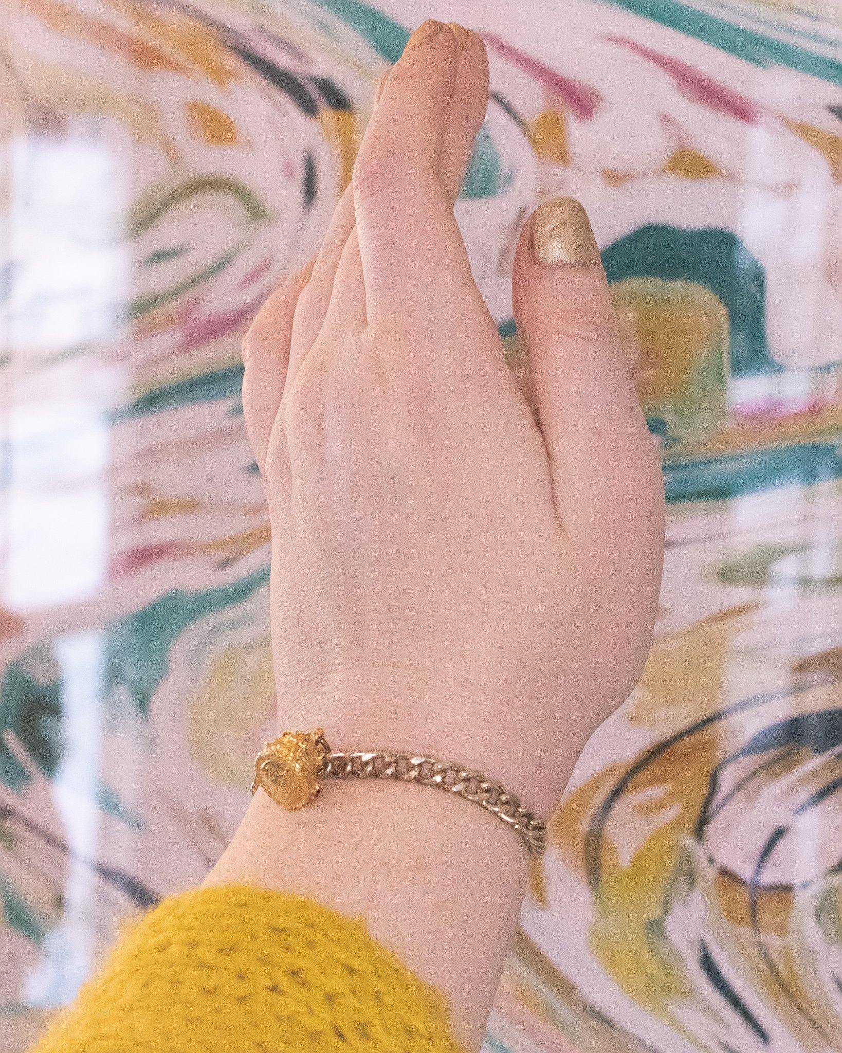 Vintage Bee Hive Bee My Honey Charm Bracelet by Vintage Meet Modern - Vintage Meet Modern Vintage Jewelry - Chicago, Illinois - #oldhollywoodglamour #vintagemeetmodern #designervintage #jewelrybox #antiquejewelry #vintagejewelry
