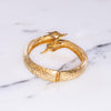 Vintage Castlecliff Gold Swan Bracelet by Castlecliff - Vintage Meet Modern Vintage Jewelry - Chicago, Illinois - #oldhollywoodglamour #vintagemeetmodern #designervintage #jewelrybox #antiquejewelry #vintagejewelry