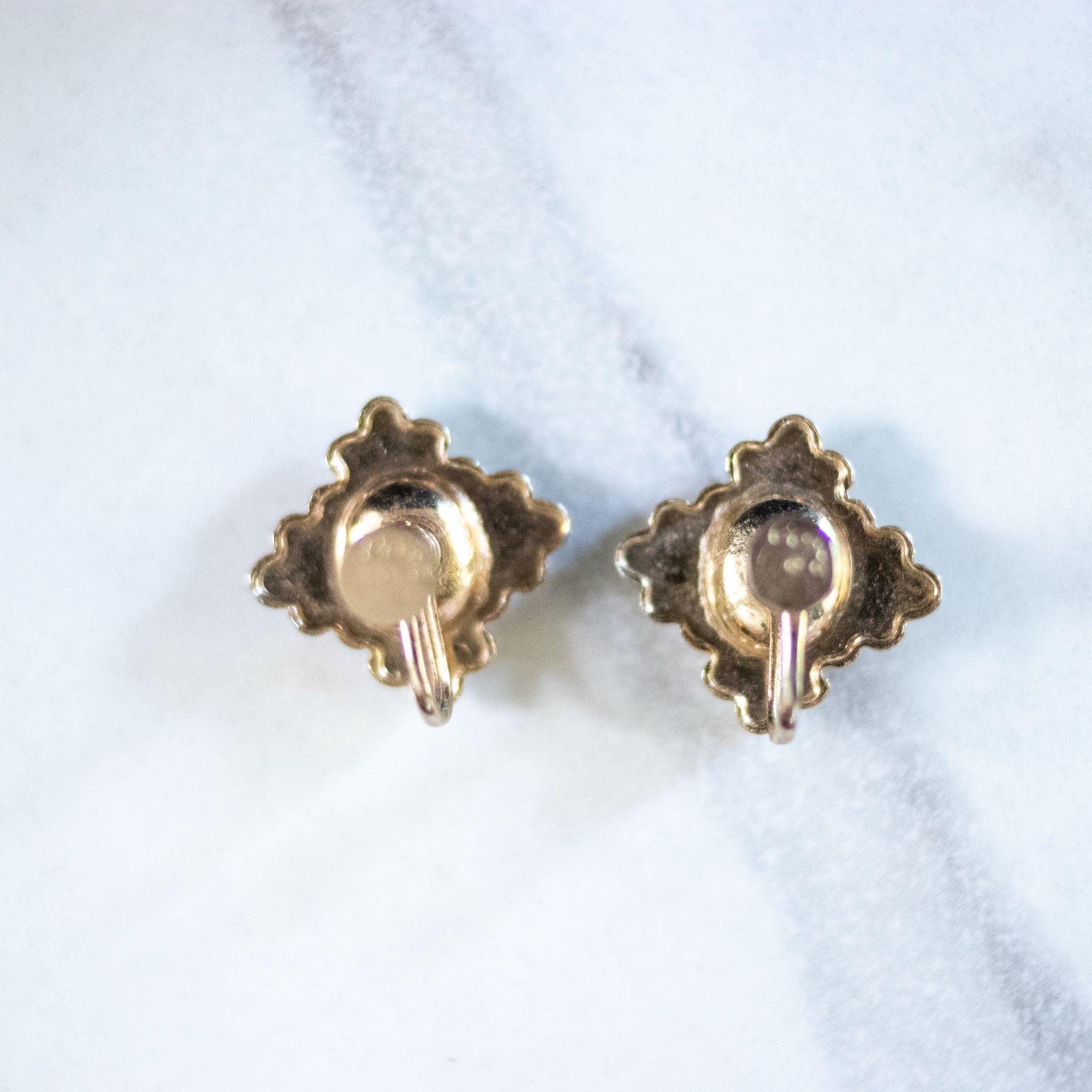Vintage 1940s Coro Purple Crystal and Gold Earrings by Coro - Vintage Meet Modern Vintage Jewelry - Chicago, Illinois - #oldhollywoodglamour #vintagemeetmodern #designervintage #jewelrybox #antiquejewelry #vintagejewelry