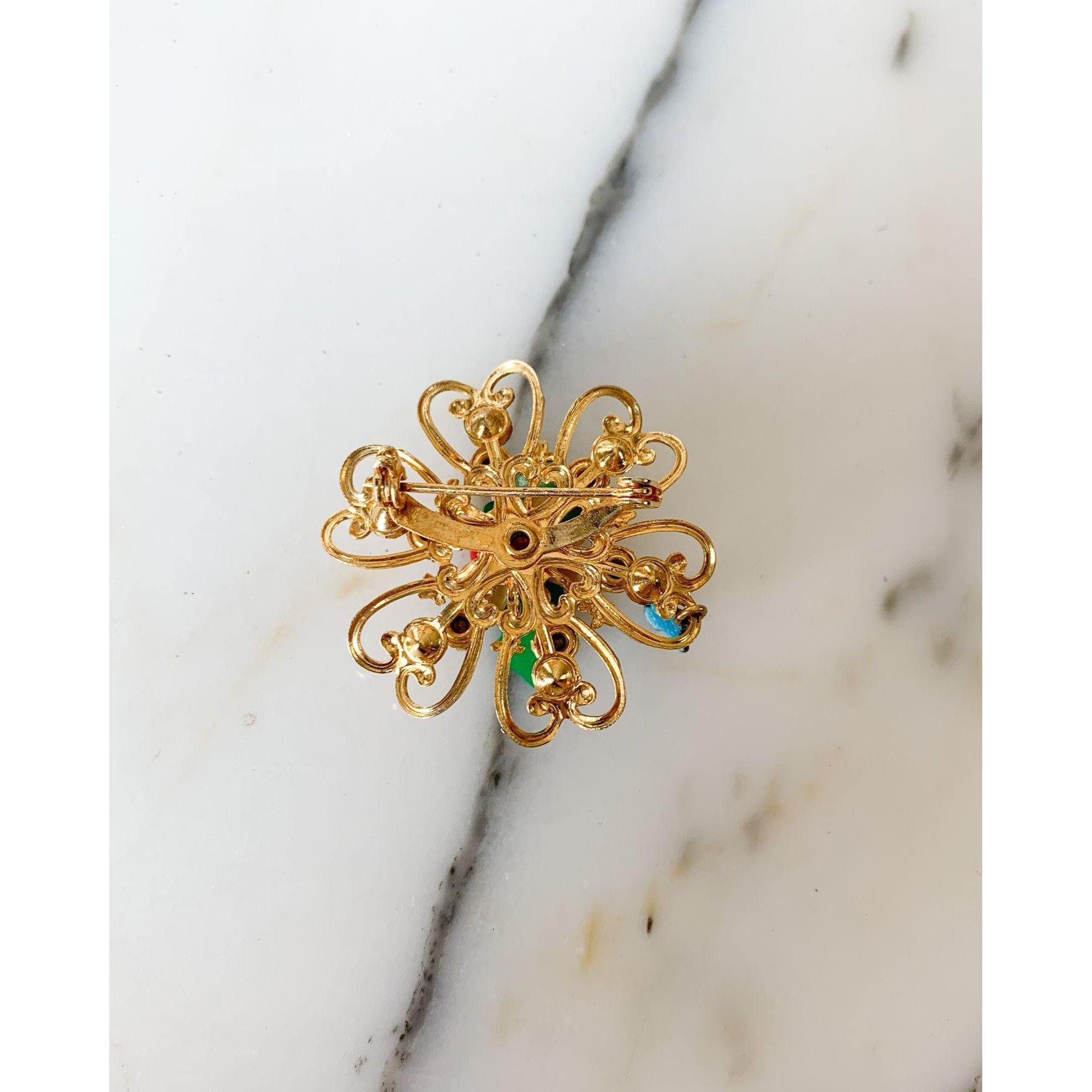 Holly Petite Christmas Brooch by Unsigned Beauty - Vintage Meet Modern Vintage Jewelry - Chicago, Illinois - #oldhollywoodglamour #vintagemeetmodern #designervintage #jewelrybox #antiquejewelry #vintagejewelry