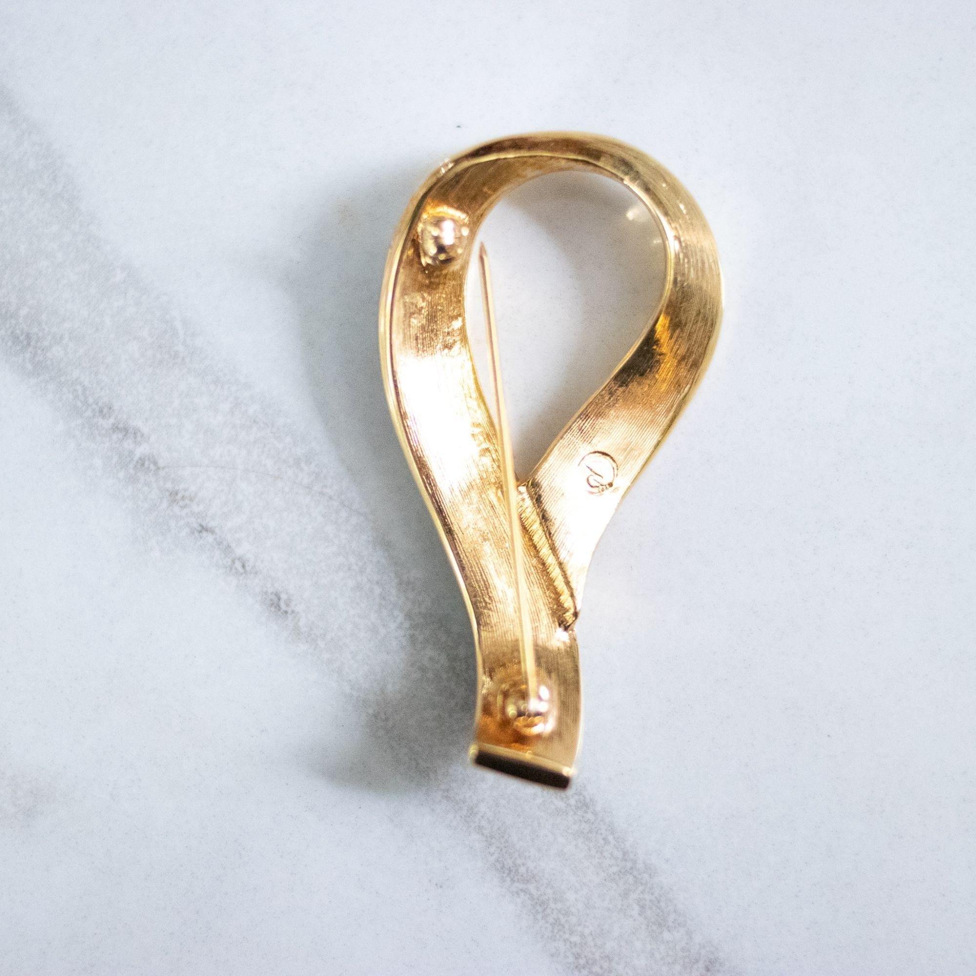 Vintage Swarovski Jewel Tone Baguette Rhinestone Brooch by Swarovski - Vintage Meet Modern Vintage Jewelry - Chicago, Illinois - #oldhollywoodglamour #vintagemeetmodern #designervintage #jewelrybox #antiquejewelry #vintagejewelry