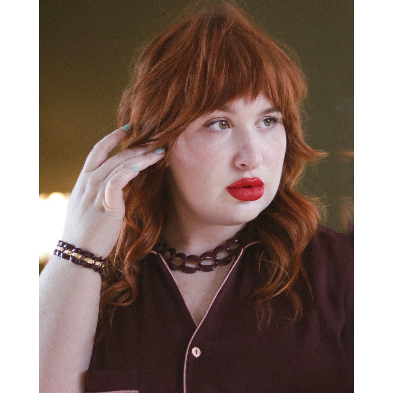 Vintage Napier Chunky Purple Link Bracelet by Napier - Vintage Meet Modern Vintage Jewelry - Chicago, Illinois - #oldhollywoodglamour #vintagemeetmodern #designervintage #jewelrybox #antiquejewelry #vintagejewelry