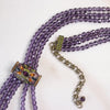 Vintage Heidi Daus Purple Crystal Multi Strand Necklace by Heidi Daus - Vintage Meet Modern Vintage Jewelry - Chicago, Illinois - #oldhollywoodglamour #vintagemeetmodern #designervintage #jewelrybox #antiquejewelry #vintagejewelry