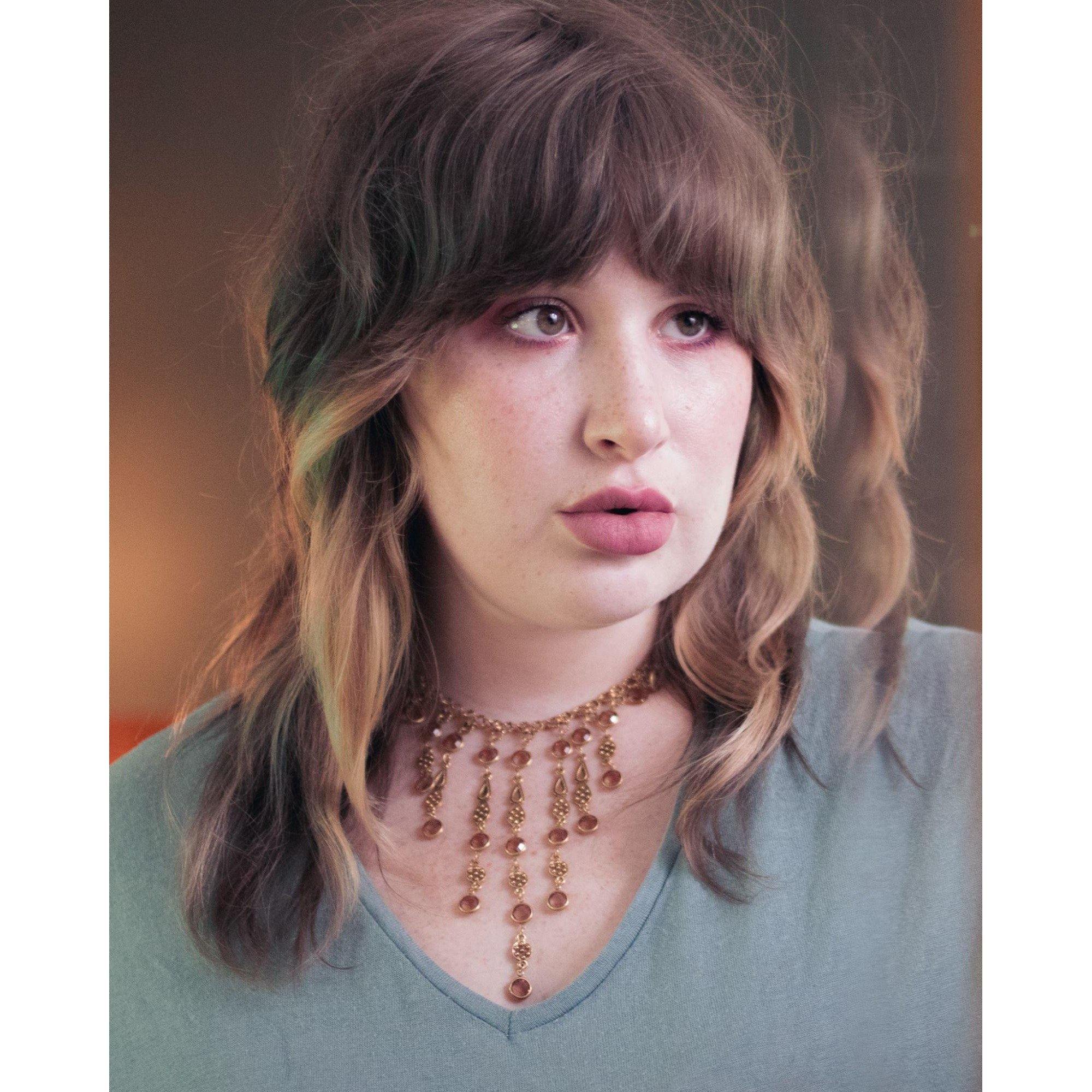 Vintage Unsigned Goldette Smokey Topaz Bezel Set Crystal Bib Necklace by Unsigned Goldette - Vintage Meet Modern Vintage Jewelry - Chicago, Illinois - #oldhollywoodglamour #vintagemeetmodern #designervintage #jewelrybox #antiquejewelry #vintagejewelry