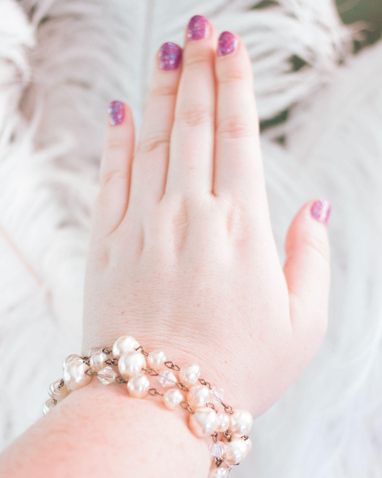 Vintage Sweet Romance Pearl and Crystal Triple Strand Bracelet by Sweet Romance - Vintage Meet Modern Vintage Jewelry - Chicago, Illinois - #oldhollywoodglamour #vintagemeetmodern #designervintage #jewelrybox #antiquejewelry #vintagejewelry
