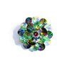 Vintage Green and Purple Rivoli Rhinestone Cluster Brooch by Unsigned Beauty - Vintage Meet Modern Vintage Jewelry - Chicago, Illinois - #oldhollywoodglamour #vintagemeetmodern #designervintage #jewelrybox #antiquejewelry #vintagejewelry
