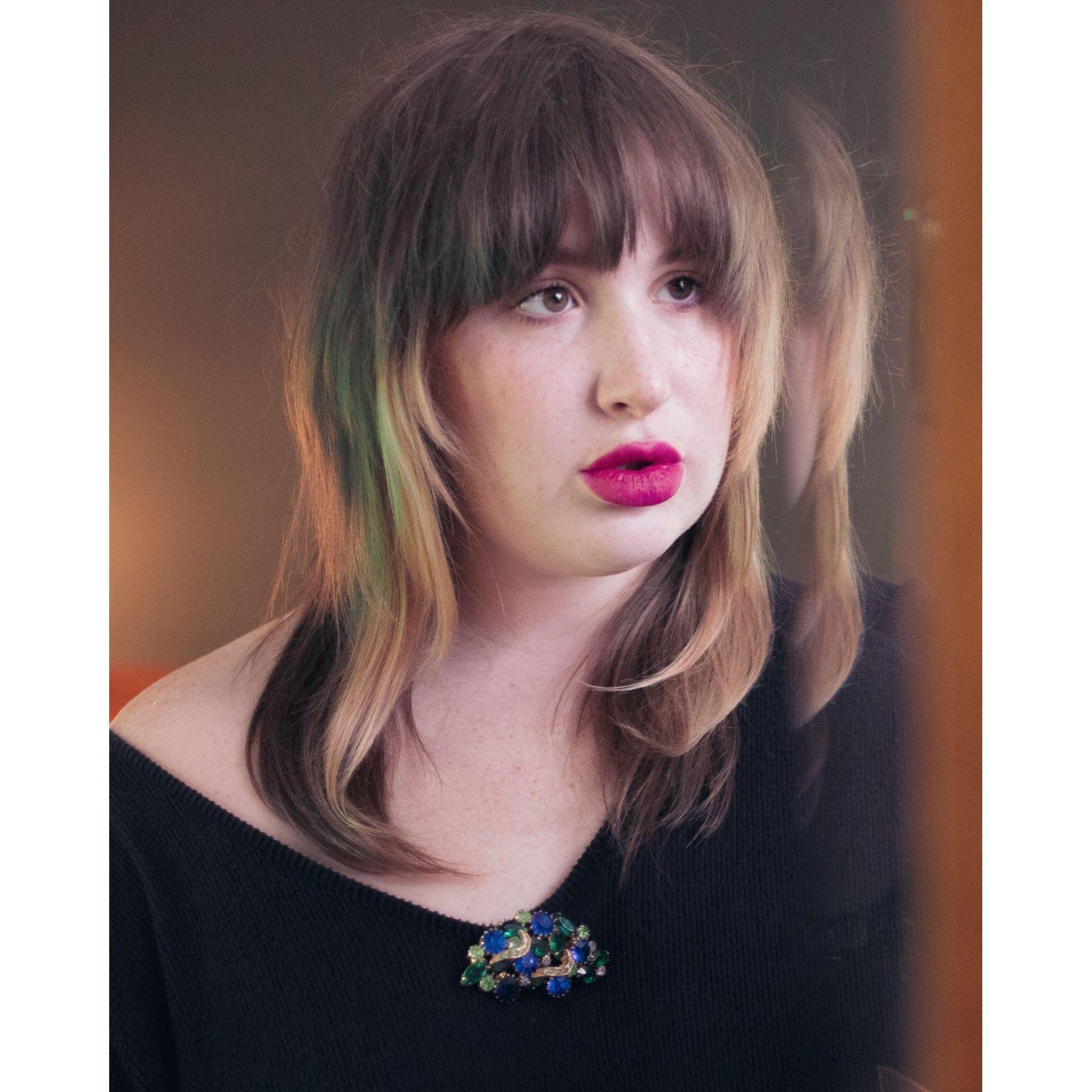 Vintage Bright Blue and Shades of Green Rhinestone Brooch by Unsigned Beauty - Vintage Meet Modern Vintage Jewelry - Chicago, Illinois - #oldhollywoodglamour #vintagemeetmodern #designervintage #jewelrybox #antiquejewelry #vintagejewelry