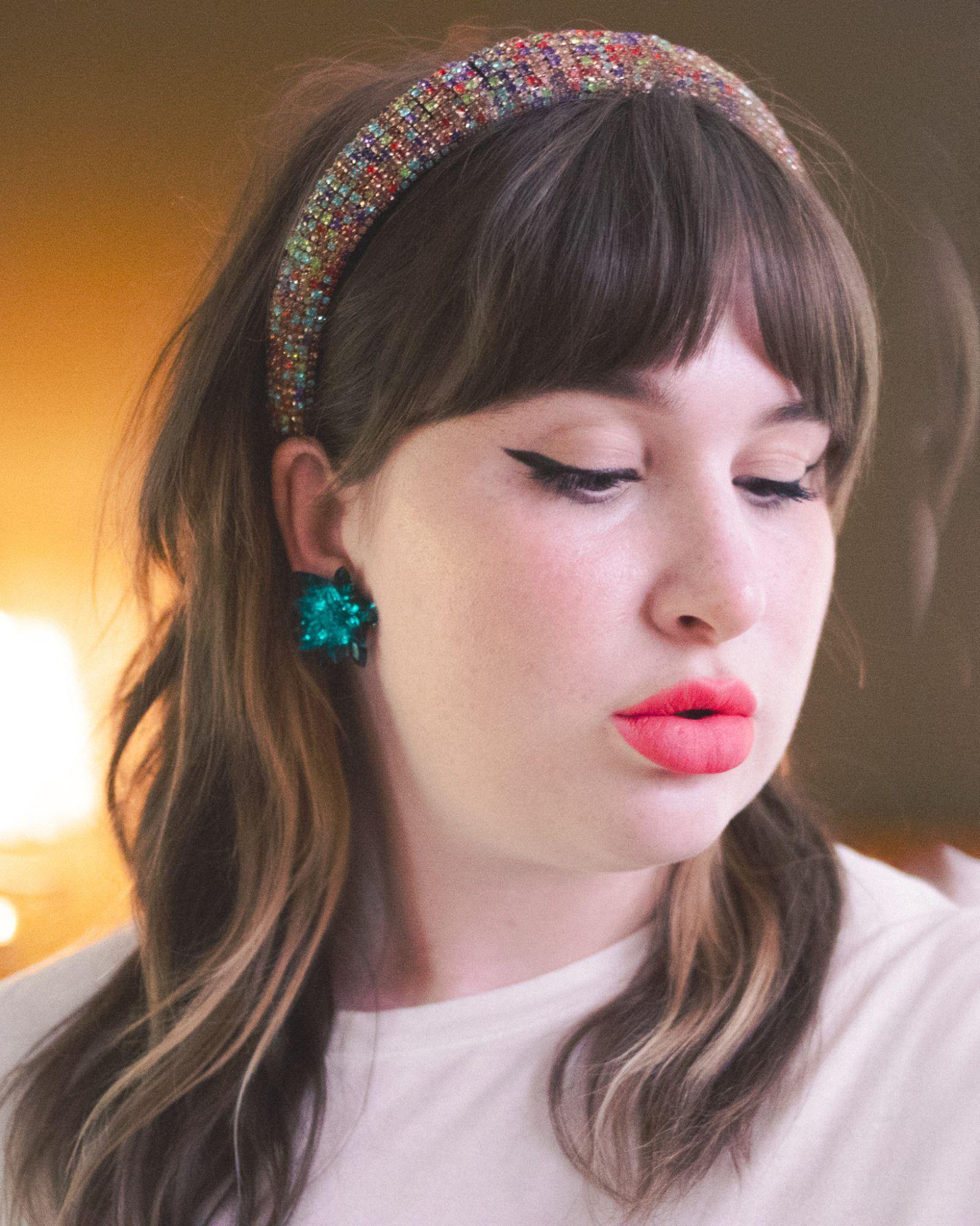 Vintage Teal Rhinestone Statement Earrings by Unsigned Beauty - Vintage Meet Modern Vintage Jewelry - Chicago, Illinois - #oldhollywoodglamour #vintagemeetmodern #designervintage #jewelrybox #antiquejewelry #vintagejewelry