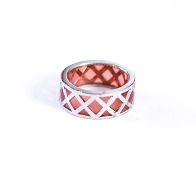 Vintage Sterling Silver and Red Crystal Ring by Unsigned Beauty - Vintage Meet Modern Vintage Jewelry - Chicago, Illinois - #oldhollywoodglamour #vintagemeetmodern #designervintage #jewelrybox #antiquejewelry #vintagejewelry