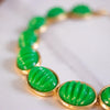 Vintage Monet Green Lucite Bead Necklace by Monet - Vintage Meet Modern Vintage Jewelry - Chicago, Illinois - #oldhollywoodglamour #vintagemeetmodern #designervintage #jewelrybox #antiquejewelry #vintagejewelry