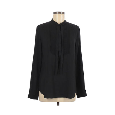 Anne Taylor Black Blouse with Pleat Detail and Bow by Ann Taylor - Vintage Meet Modern Vintage Jewelry - Chicago, Illinois - #oldhollywoodglamour #vintagemeetmodern #designervintage #jewelrybox #antiquejewelry #vintagejewelry