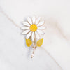 Vintage Accessocraft NYC White and Yellow Daisy Brooch by Accessocraft NYC - Vintage Meet Modern Vintage Jewelry - Chicago, Illinois - #oldhollywoodglamour #vintagemeetmodern #designervintage #jewelrybox #antiquejewelry #vintagejewelry