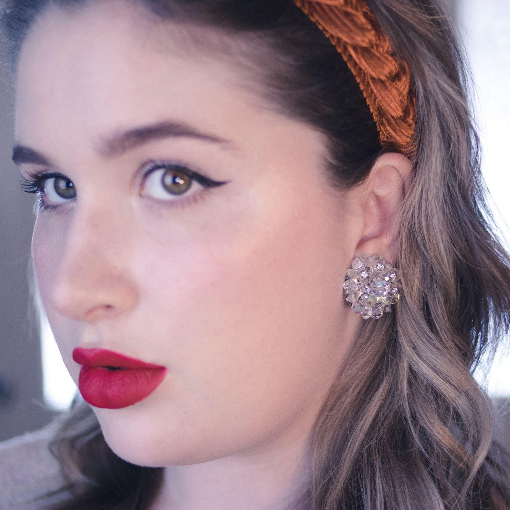 The Great Gatsby Bracelet with Ruby Crystals By Ciner New York by Ciner - Vintage Meet Modern Vintage Jewelry - Chicago, Illinois - #oldhollywoodglamour #vintagemeetmodern #designervintage #jewelrybox #antiquejewelry #vintagejewelry