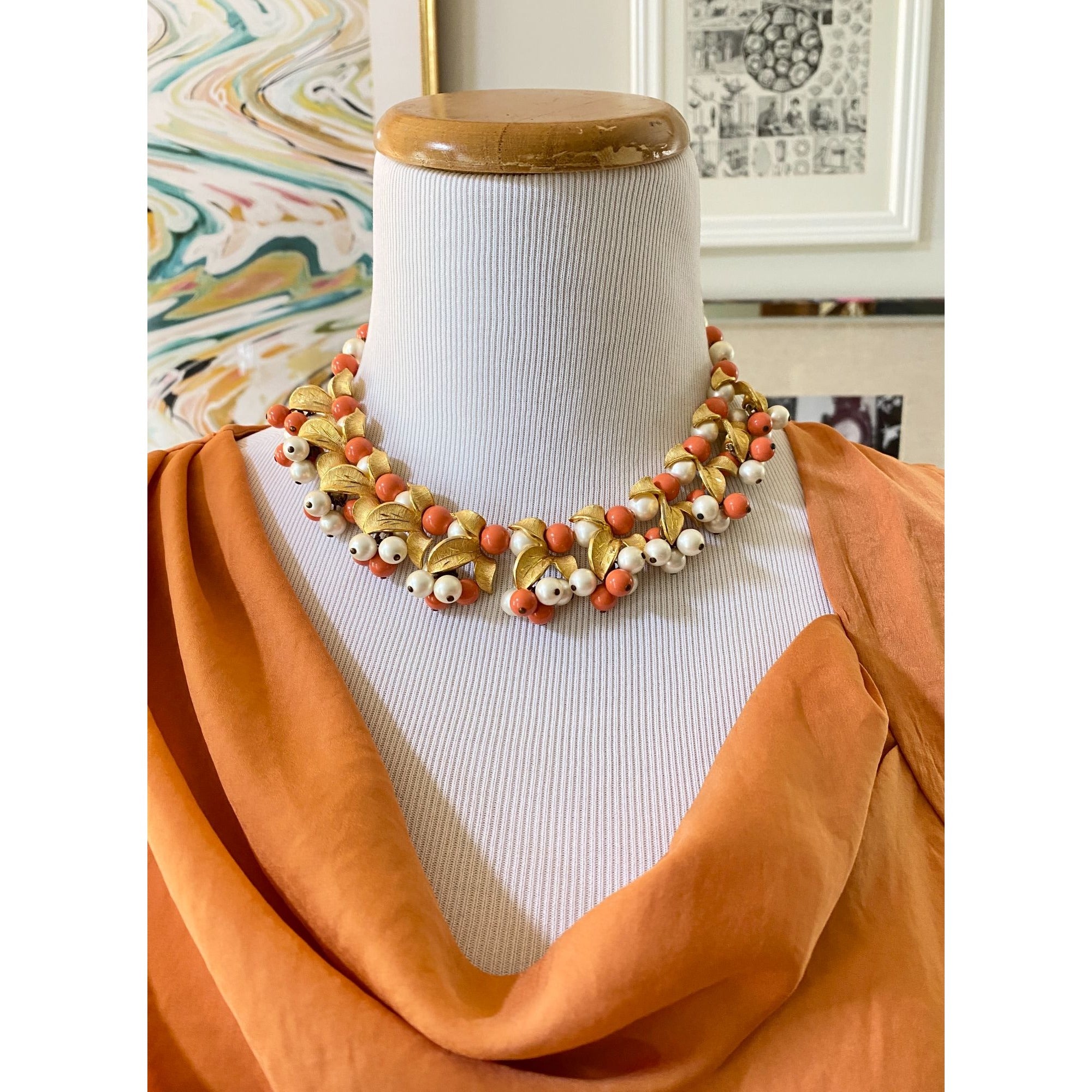 Anthropologie Franka Cowl Neck Blouse in Burnt Orange Color by Anthropologie - Vintage Meet Modern Vintage Jewelry - Chicago, Illinois - #oldhollywoodglamour #vintagemeetmodern #designervintage #jewelrybox #antiquejewelry #vintagejewelry