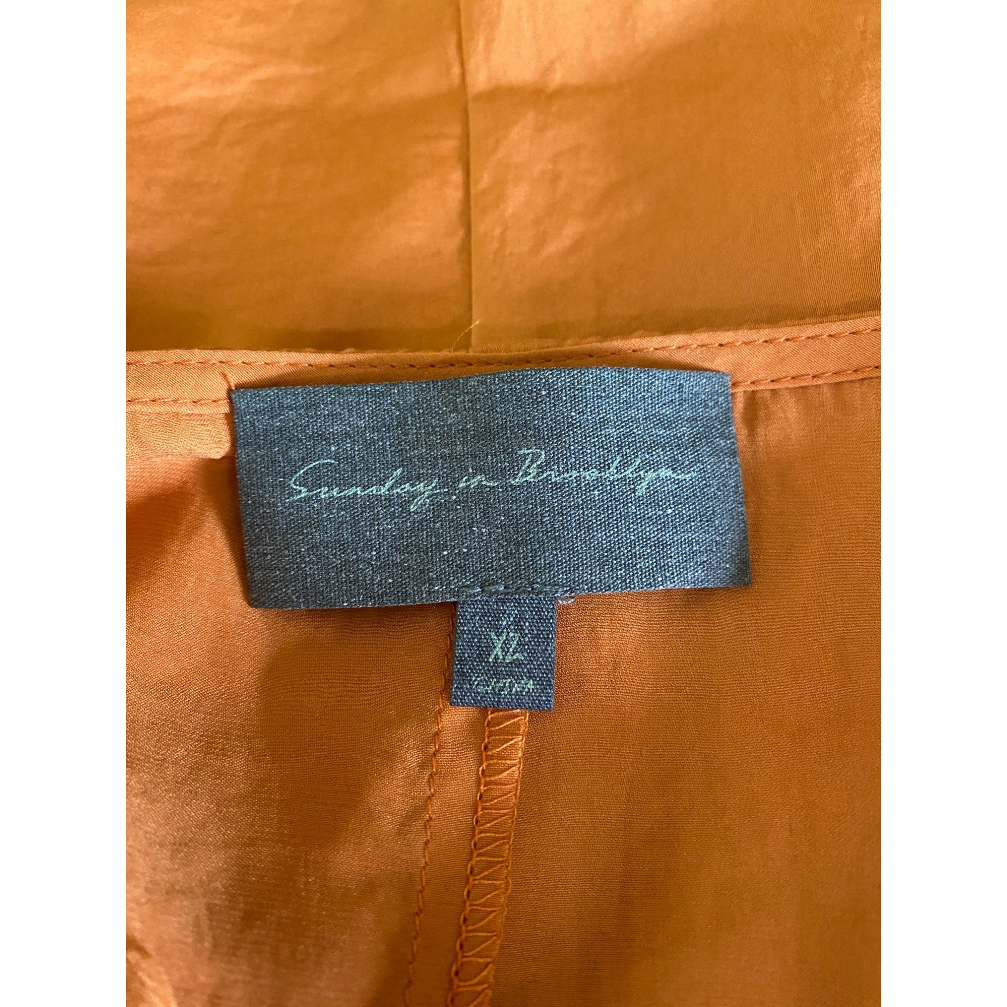 Anthropologie Franka Cowl Neck Blouse in Burnt Orange Color by Anthropologie - Vintage Meet Modern Vintage Jewelry - Chicago, Illinois - #oldhollywoodglamour #vintagemeetmodern #designervintage #jewelrybox #antiquejewelry #vintagejewelry