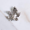 Vintage Lisner Silver with Marcasite Leaf Brooch by Lisner - Vintage Meet Modern Vintage Jewelry - Chicago, Illinois - #oldhollywoodglamour #vintagemeetmodern #designervintage #jewelrybox #antiquejewelry #vintagejewelry