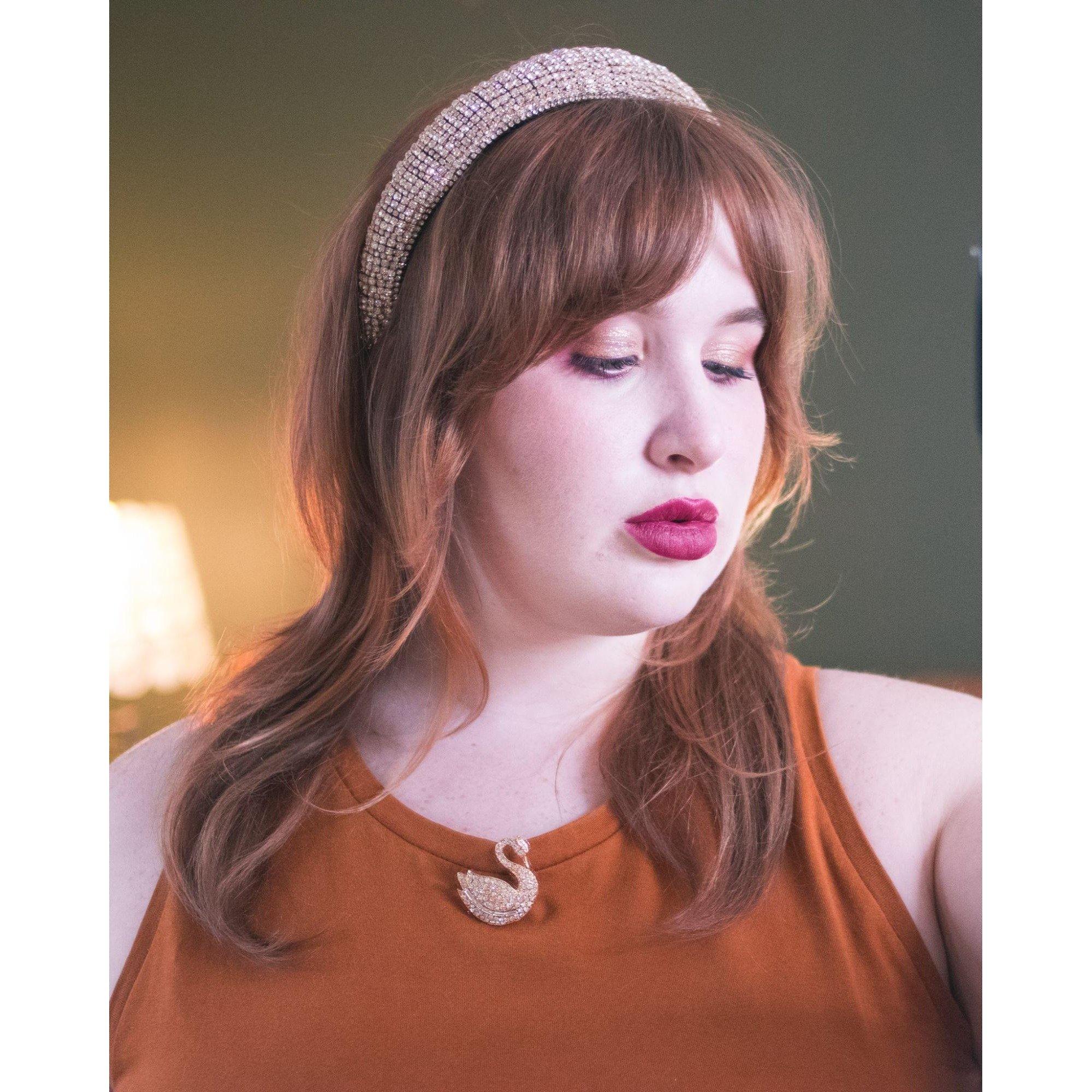 Graceful Like a Swan Brooch by Swarovski - Vintage Meet Modern Vintage Jewelry - Chicago, Illinois - #oldhollywoodglamour #vintagemeetmodern #designervintage #jewelrybox #antiquejewelry #vintagejewelry