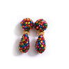 Vintage Bellini for Formart Rainbow Rhinestone Dangling Statement Earrings by Bellini for Formart - Vintage Meet Modern Vintage Jewelry - Chicago, Illinois - #oldhollywoodglamour #vintagemeetmodern #designervintage #jewelrybox #antiquejewelry #vintagejewelry