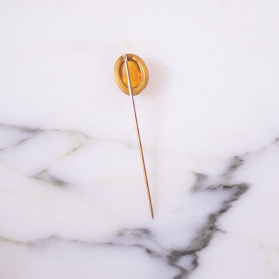 Vintage 1930s Era Jelly Opal Stick Pin Brooch by Unsigned Beauty - Vintage Meet Modern Vintage Jewelry - Chicago, Illinois - #oldhollywoodglamour #vintagemeetmodern #designervintage #jewelrybox #antiquejewelry #vintagejewelry