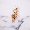 Vintage ART Mode Double Serpent Brooch by Art Mode - Vintage Meet Modern Vintage Jewelry - Chicago, Illinois - #oldhollywoodglamour #vintagemeetmodern #designervintage #jewelrybox #antiquejewelry #vintagejewelry