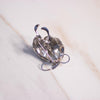 Vintage Blue Rhinestone Silver Bloom Brooch by Unsigned Beauty - Vintage Meet Modern Vintage Jewelry - Chicago, Illinois - #oldhollywoodglamour #vintagemeetmodern #designervintage #jewelrybox #antiquejewelry #vintagejewelry