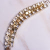 Vintage Aurora Borealis and Champagne Crystal Bracelet by Unsigned Beauty - Vintage Meet Modern Vintage Jewelry - Chicago, Illinois - #oldhollywoodglamour #vintagemeetmodern #designervintage #jewelrybox #antiquejewelry #vintagejewelry