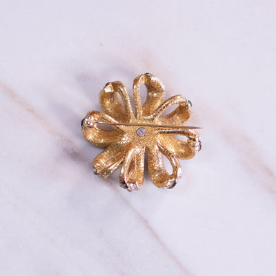 Vintage Ciner Diamante Black Enamel Gold Bow Brooch by Ciner - Vintage Meet Modern Vintage Jewelry - Chicago, Illinois - #oldhollywoodglamour #vintagemeetmodern #designervintage #jewelrybox #antiquejewelry #vintagejewelry